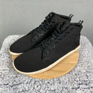 Feelgrounds Highrise Barefoot Shoes Mens Eu 46 Us 12.5 Black Knit Lace Up Casual